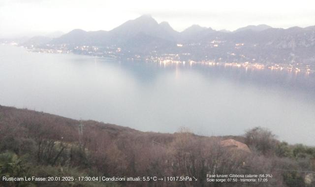 Webcam Le Fasse (San Zeno), Blick über den Gardasee